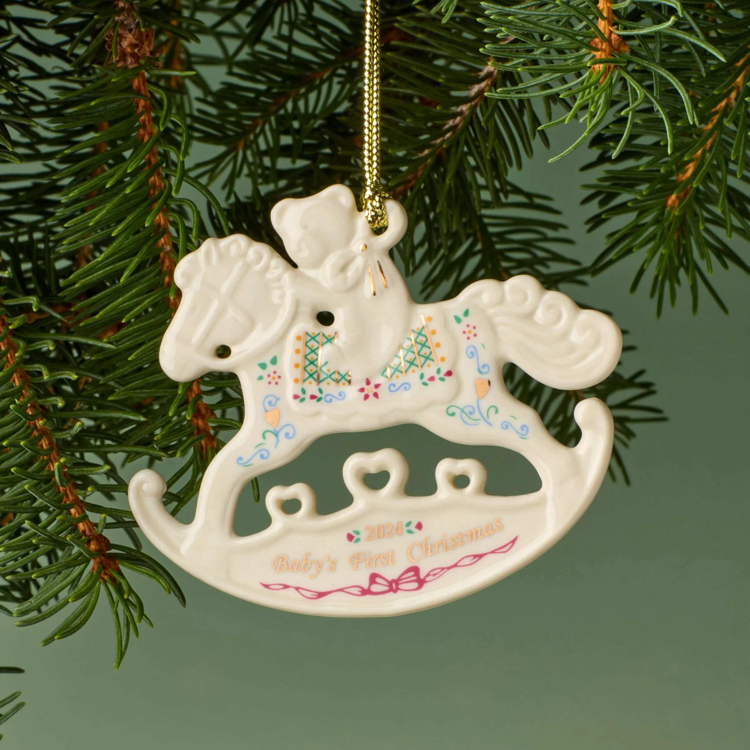 2024 Baby's 1st Christmas Rocking Horse Ornament