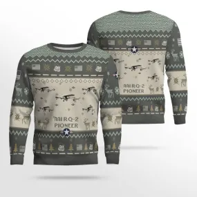 AAI RQ-2 Pioneer RQ2_Aircraft Ugly Sweater, Ugly Sweater Christmas Shirt for Men Dad Veteran