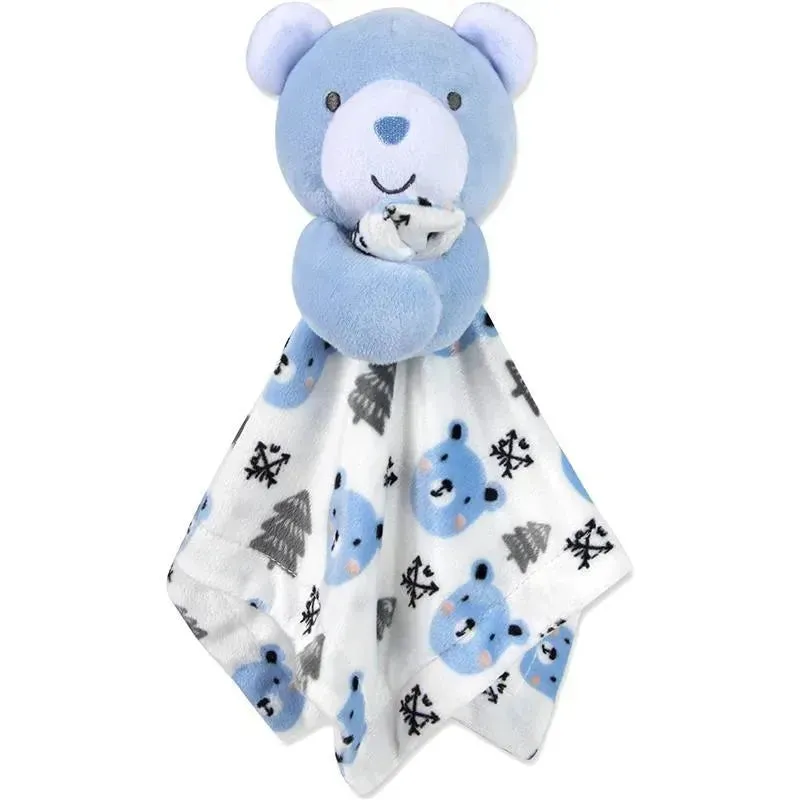 A.D. Sutton - Baby Essentials Security Blanket, Bear With Tree Blue