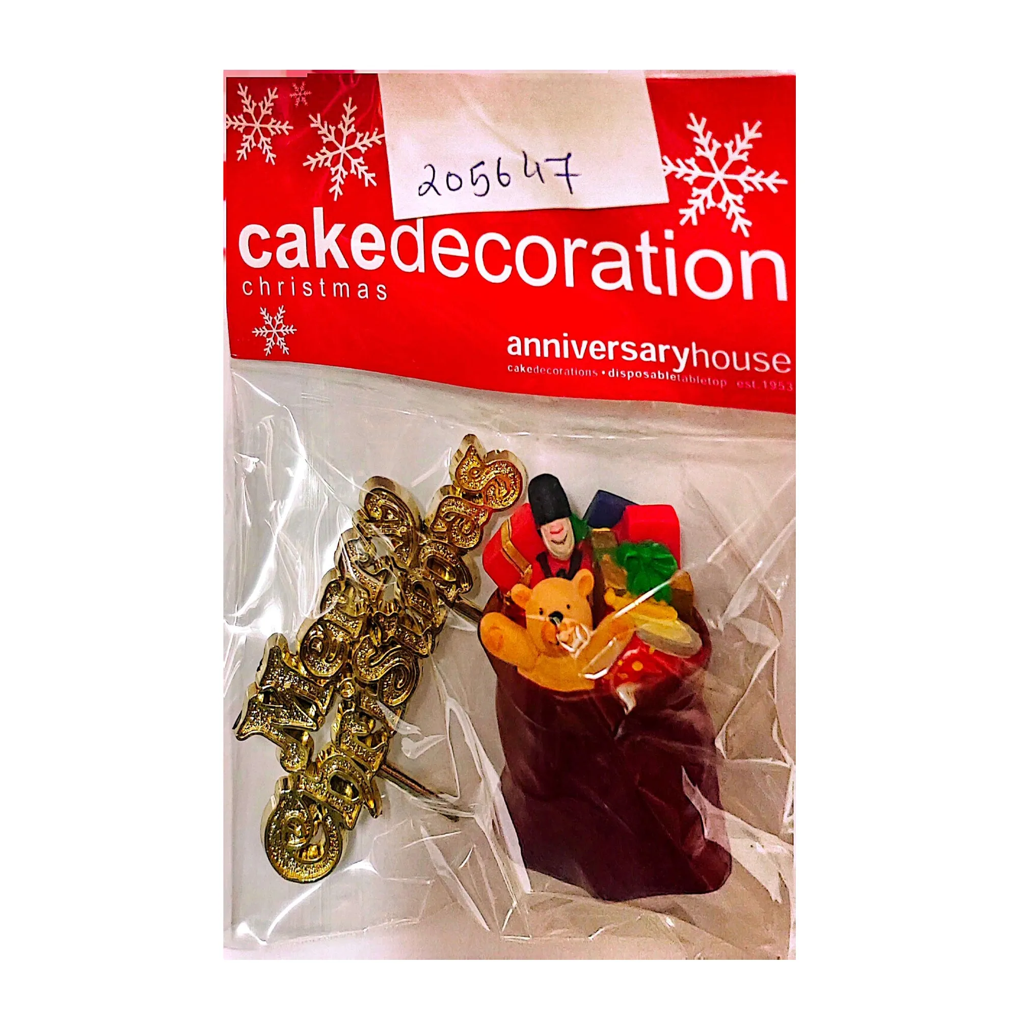 Anniversary House Merry Christmas Cake Decoration