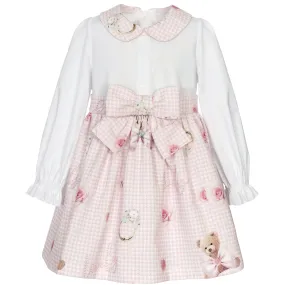 BALLOON CHIC - Teddy Blouse Dress  - Pink