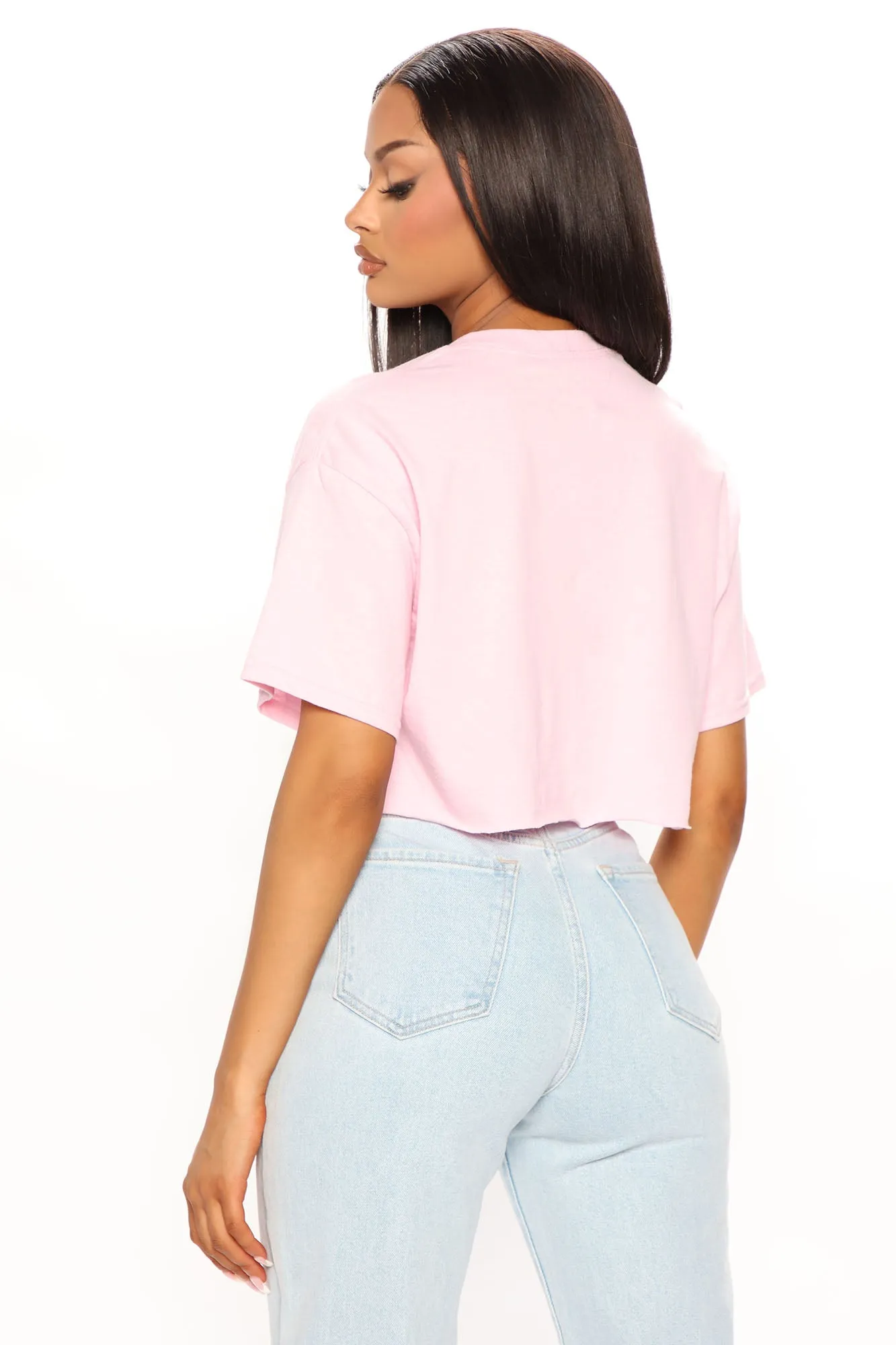 Bear Toaster Cropped Tee - Pink