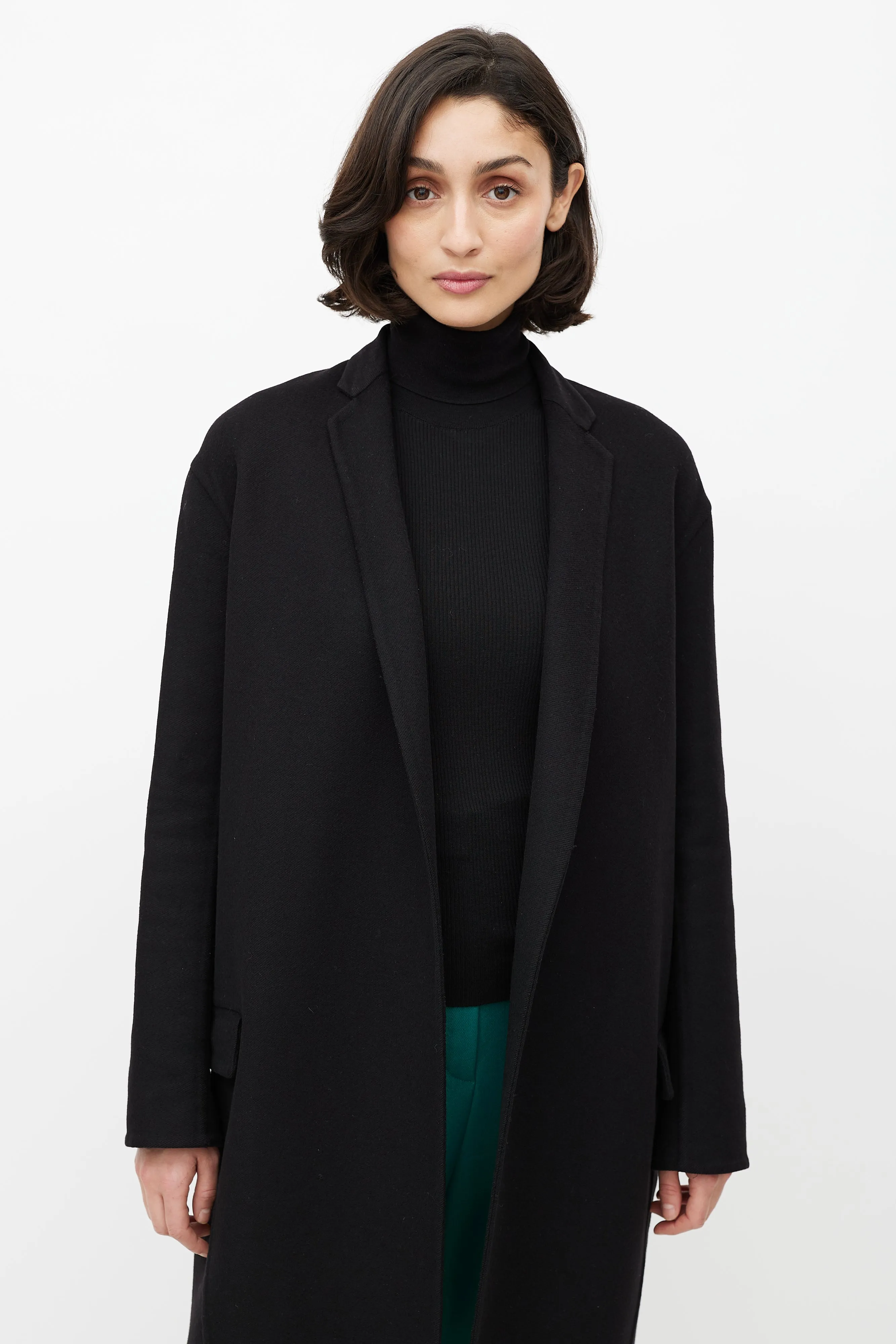 Black Cashmere Coat