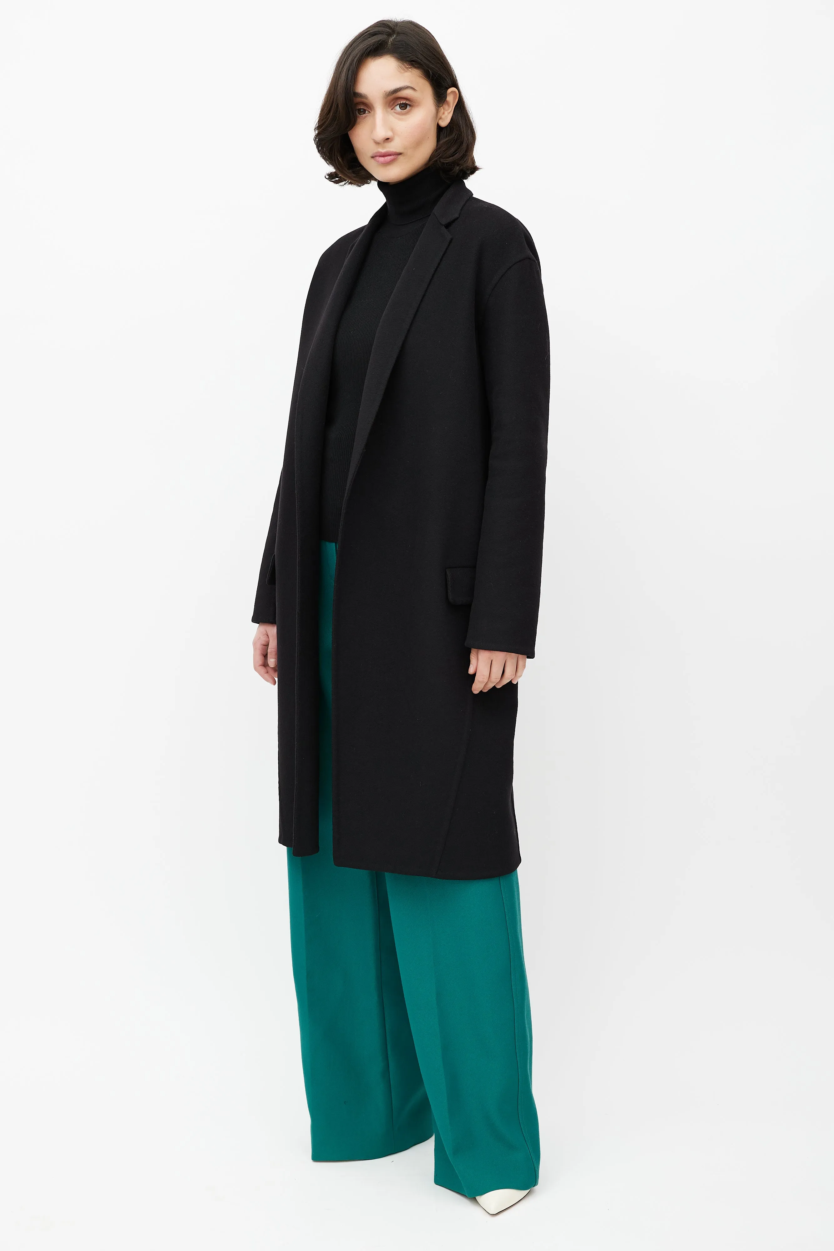 Black Cashmere Coat