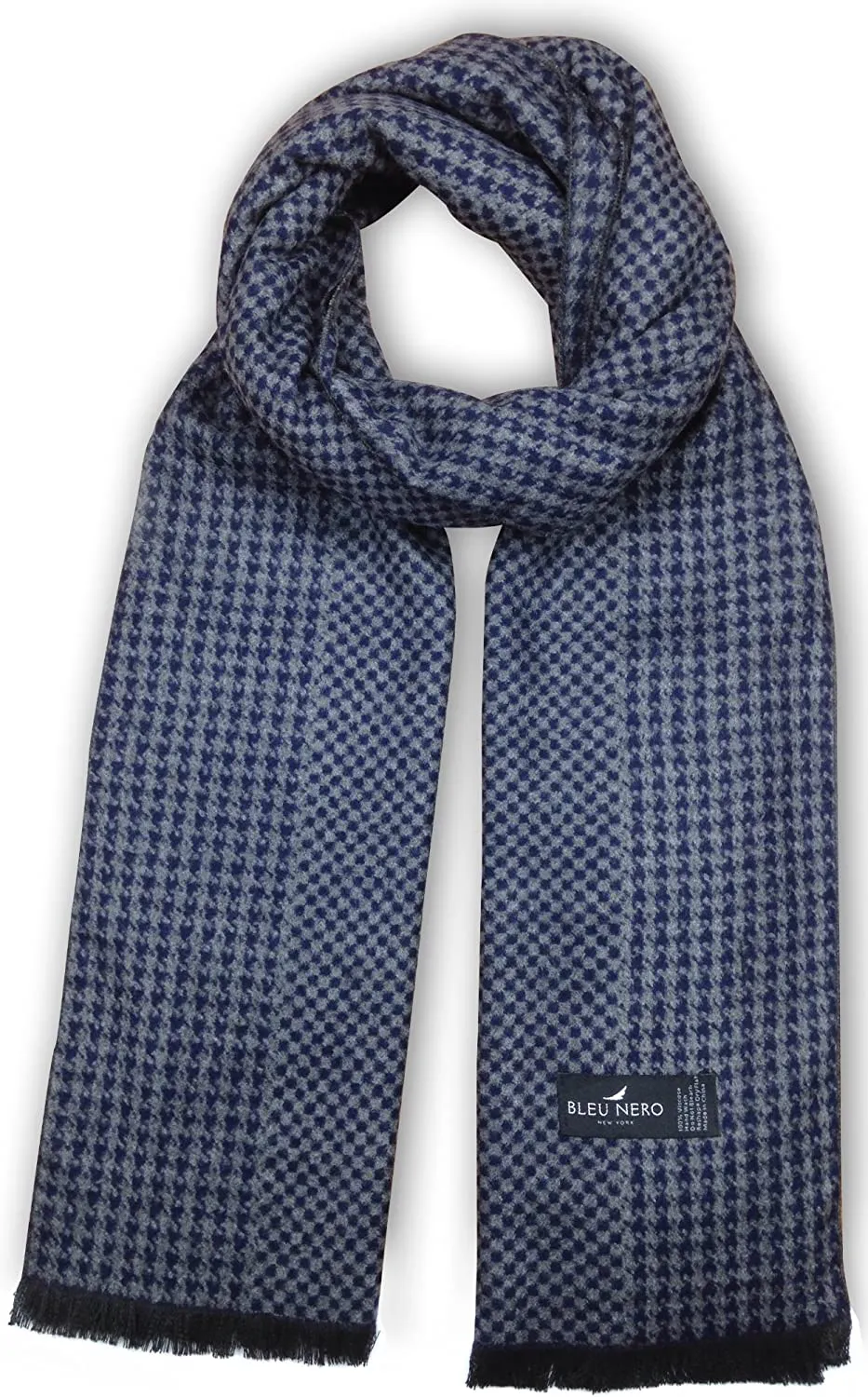 Bleu Nero Luxurious Winter Scarf Premium Cashmere Feel Unique Design Selection