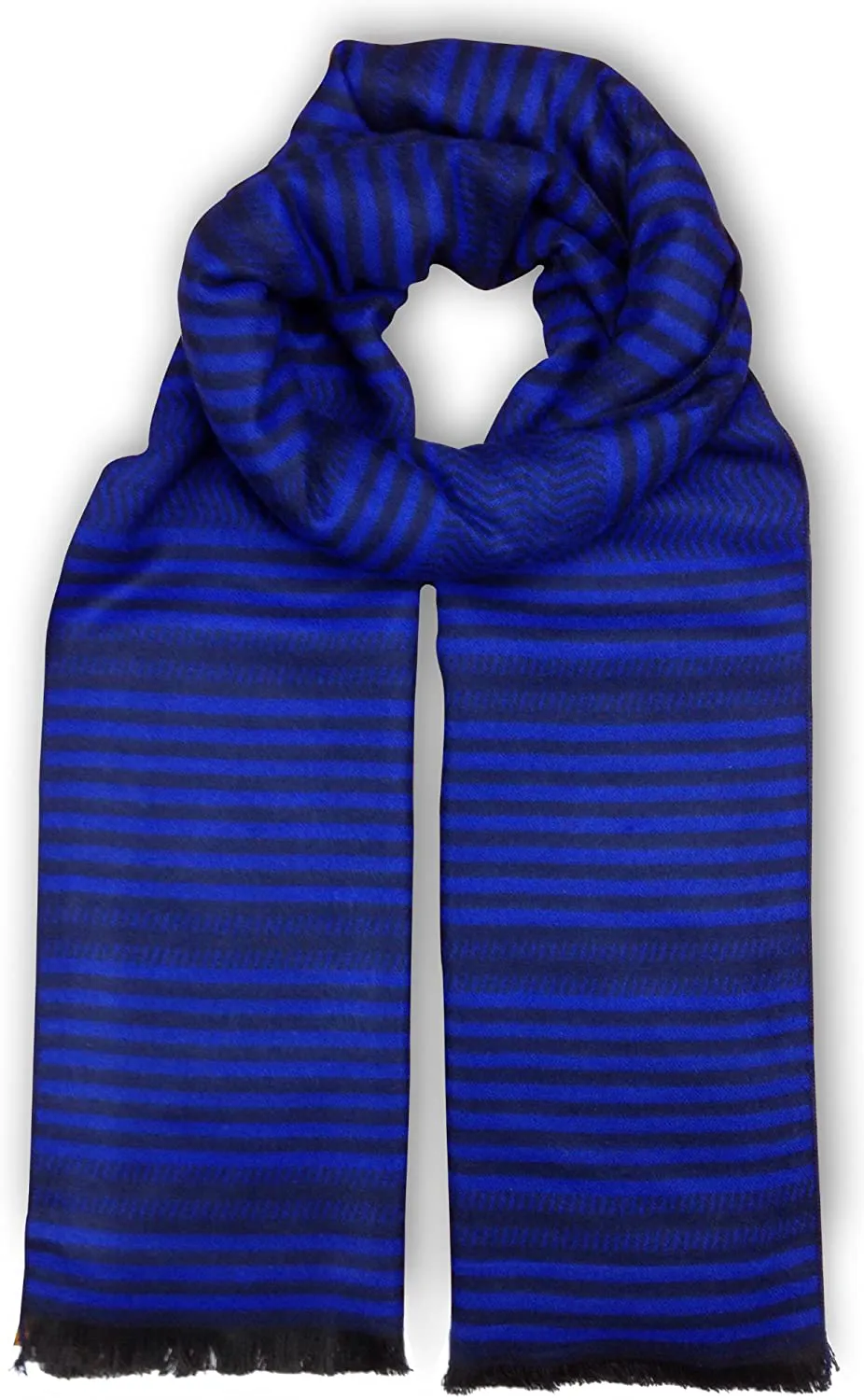 Bleu Nero Luxurious Winter Scarf Premium Cashmere Feel Unique Design Selection