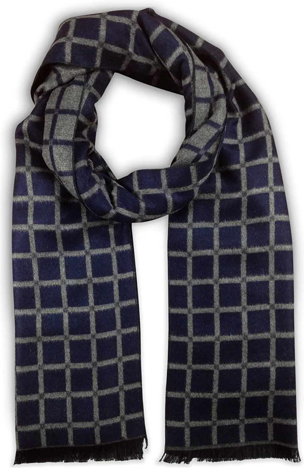 Bleu Nero Luxurious Winter Scarf Premium Cashmere Feel Unique Design Selection