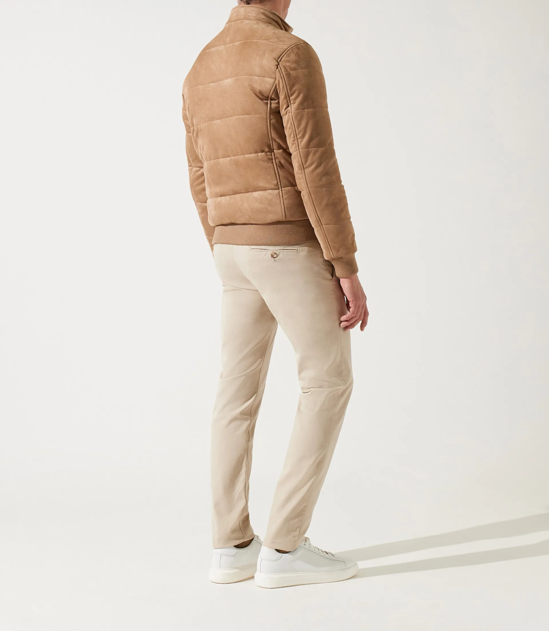 Blouson teddy matelasse beige MEMPHIS