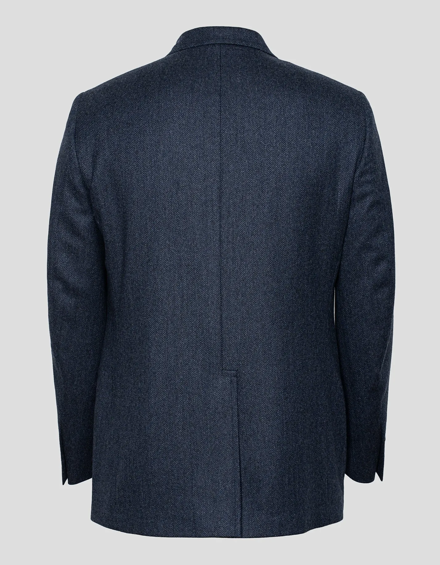 BLUE HERRINGBONE CASHMERE SPORT COAT - MTO