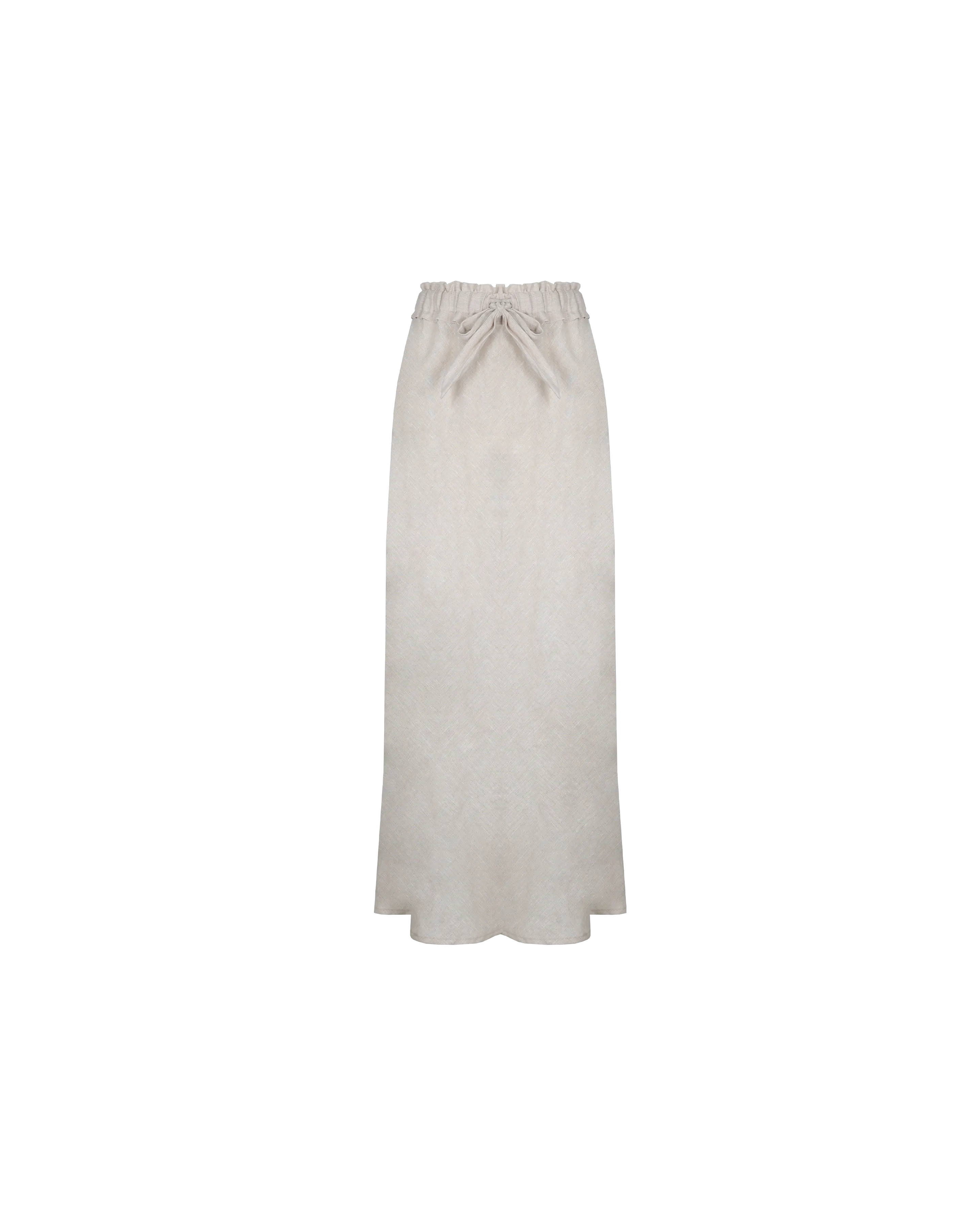 BON LINEN SKIRT NATURAL