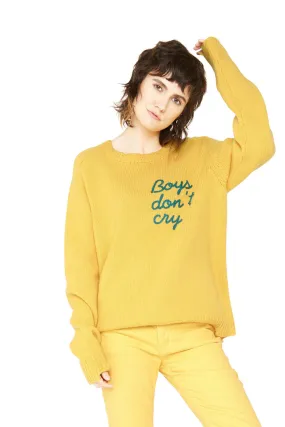 Boys Don’t Cry Cashmere Sweater - Yellow