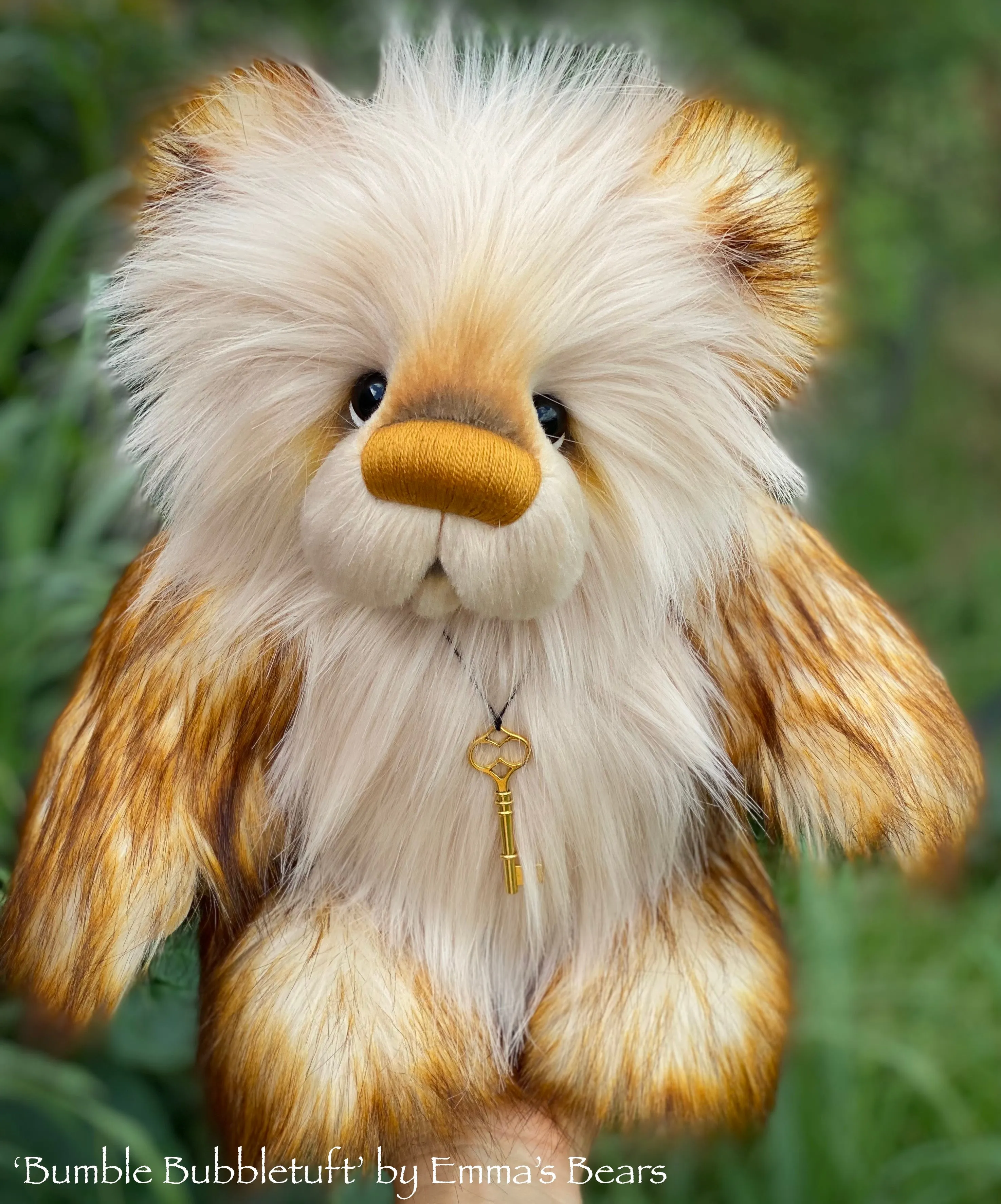 Bumble Bubbletuft - 15" faux fur bear by Emmas Bears - OOAK