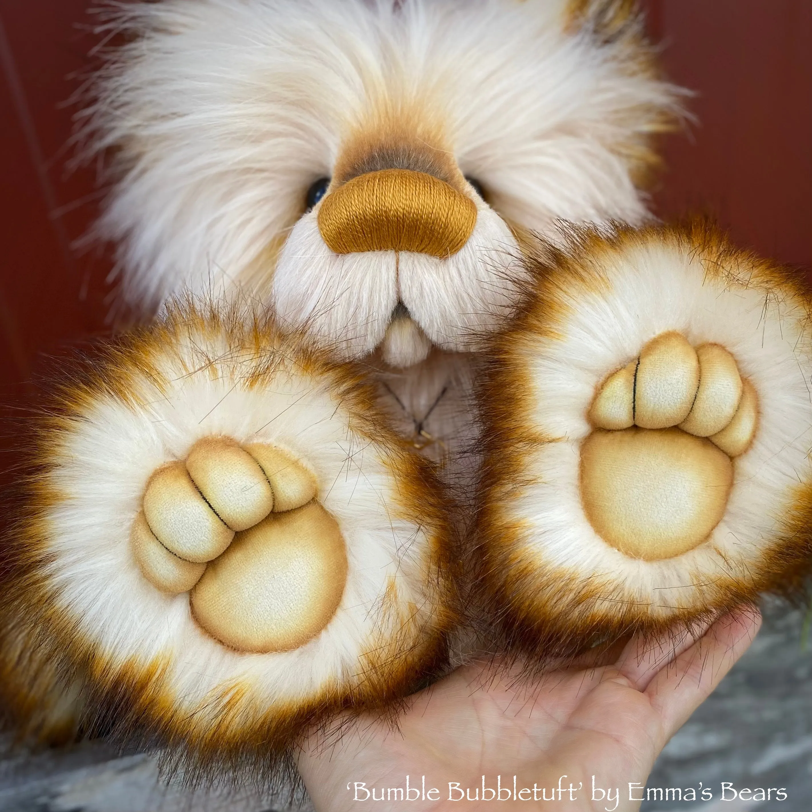 Bumble Bubbletuft - 15" faux fur bear by Emmas Bears - OOAK