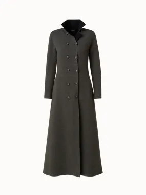 Cashmere Double-Face Knit Maxi Coat