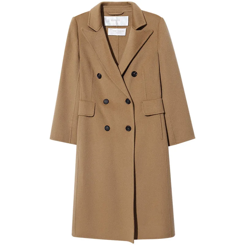 Cashmere Double Face Mid-Length Women Coat