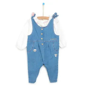 Cassiope Overall Shorts-Sweatshirt - Blue