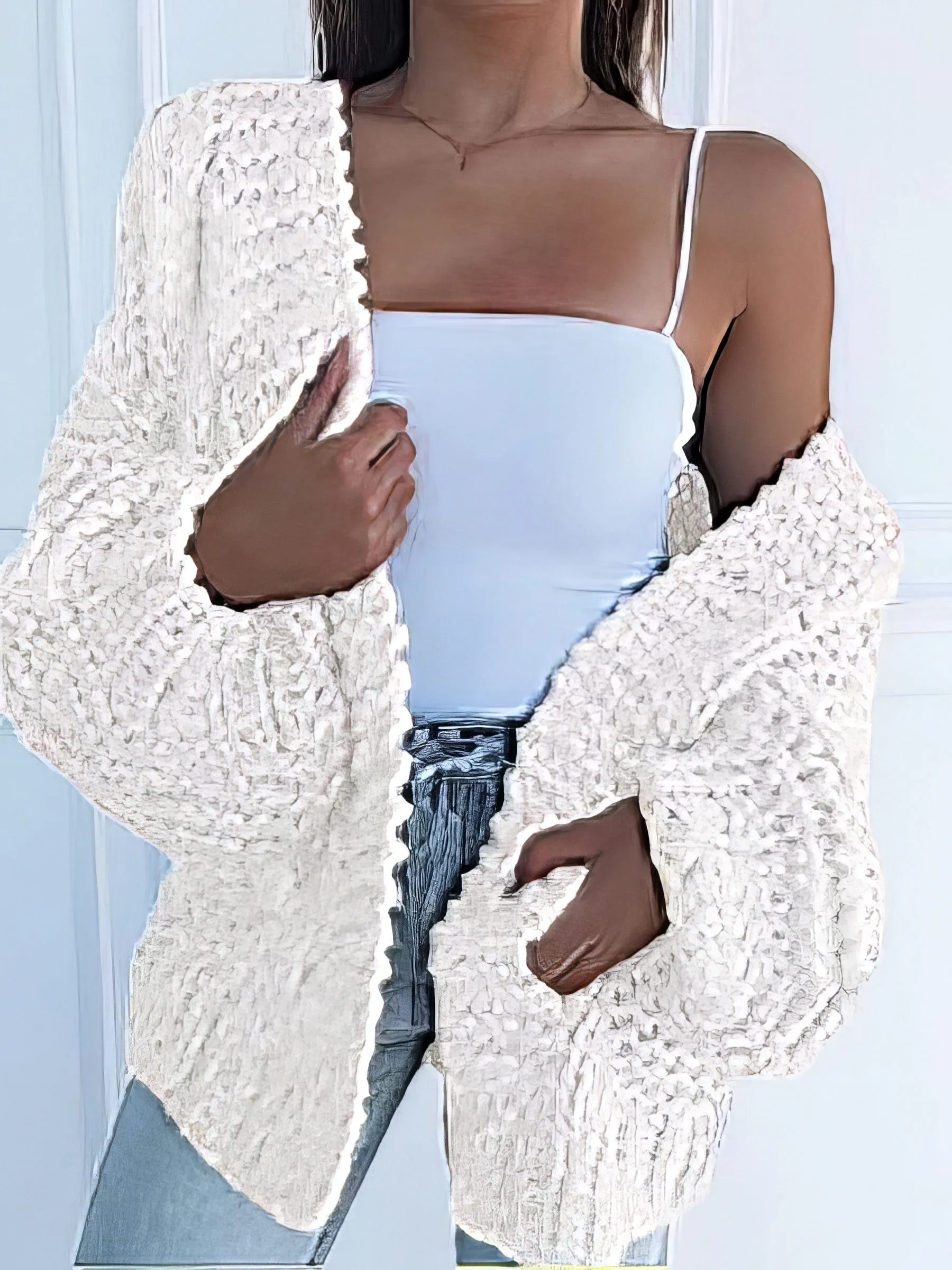 Casual Long Sleeve Knitted Cardigan