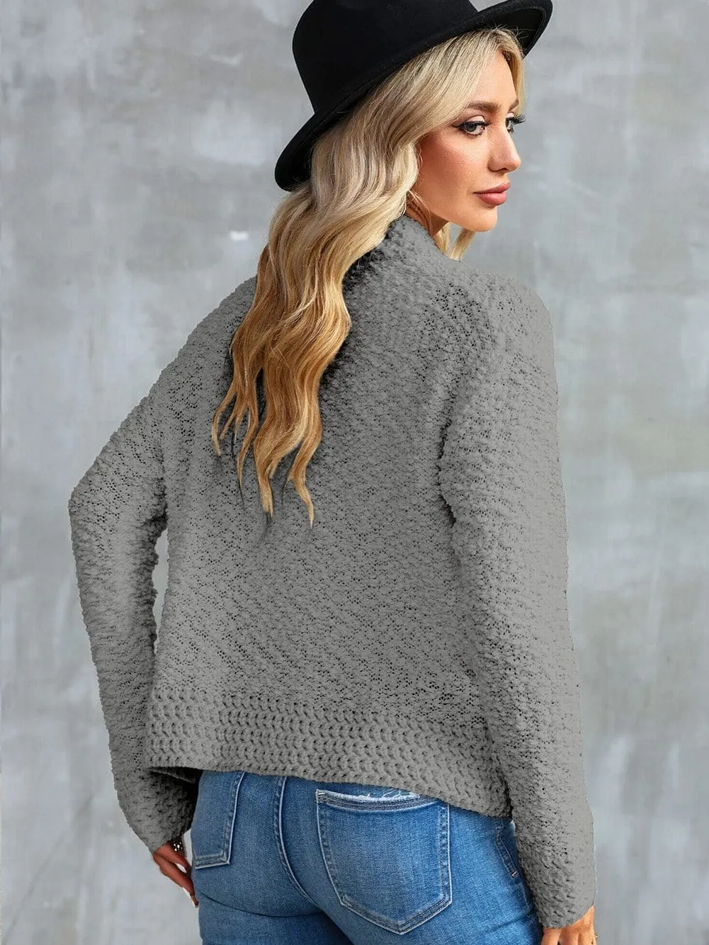 Casual Long Sleeve Knitted Cardigan