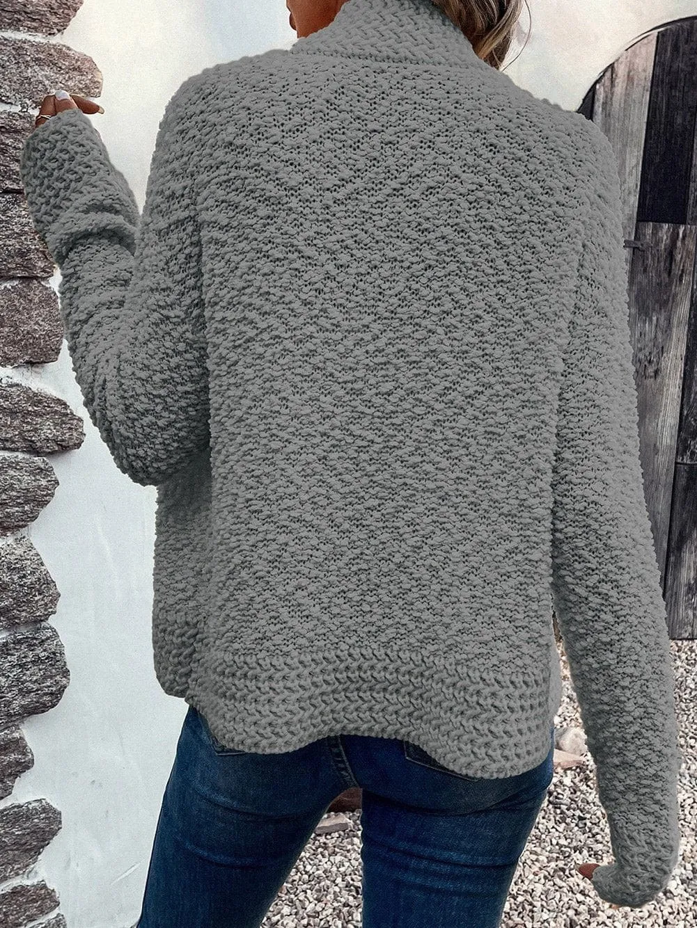 Casual Long Sleeve Knitted Cardigan