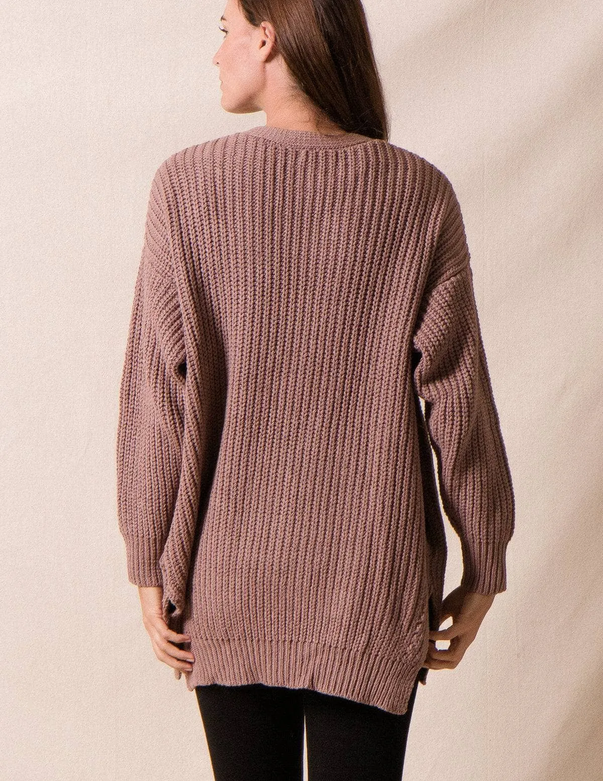 Chesney Sweater Wrap - Desert Rose