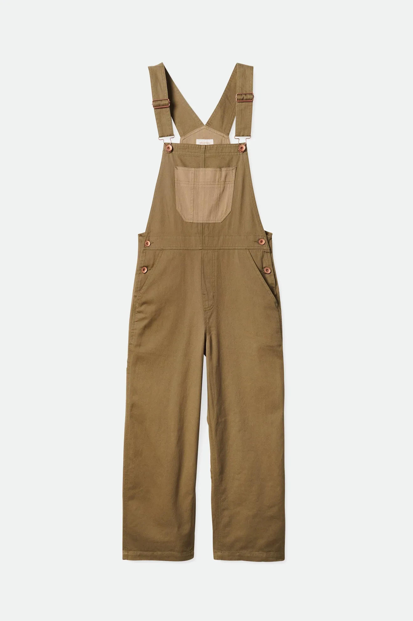 Christina Crop Overall - Military Olive