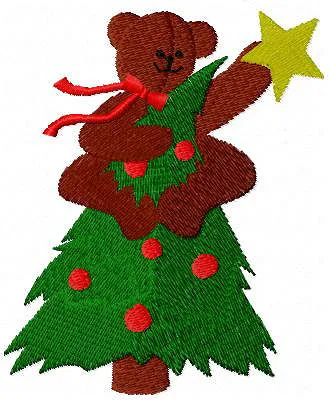 Christmas Bubbin Bear Set Machine Embroidery