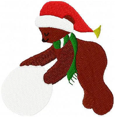 Christmas Bubbin Bear Set Machine Embroidery