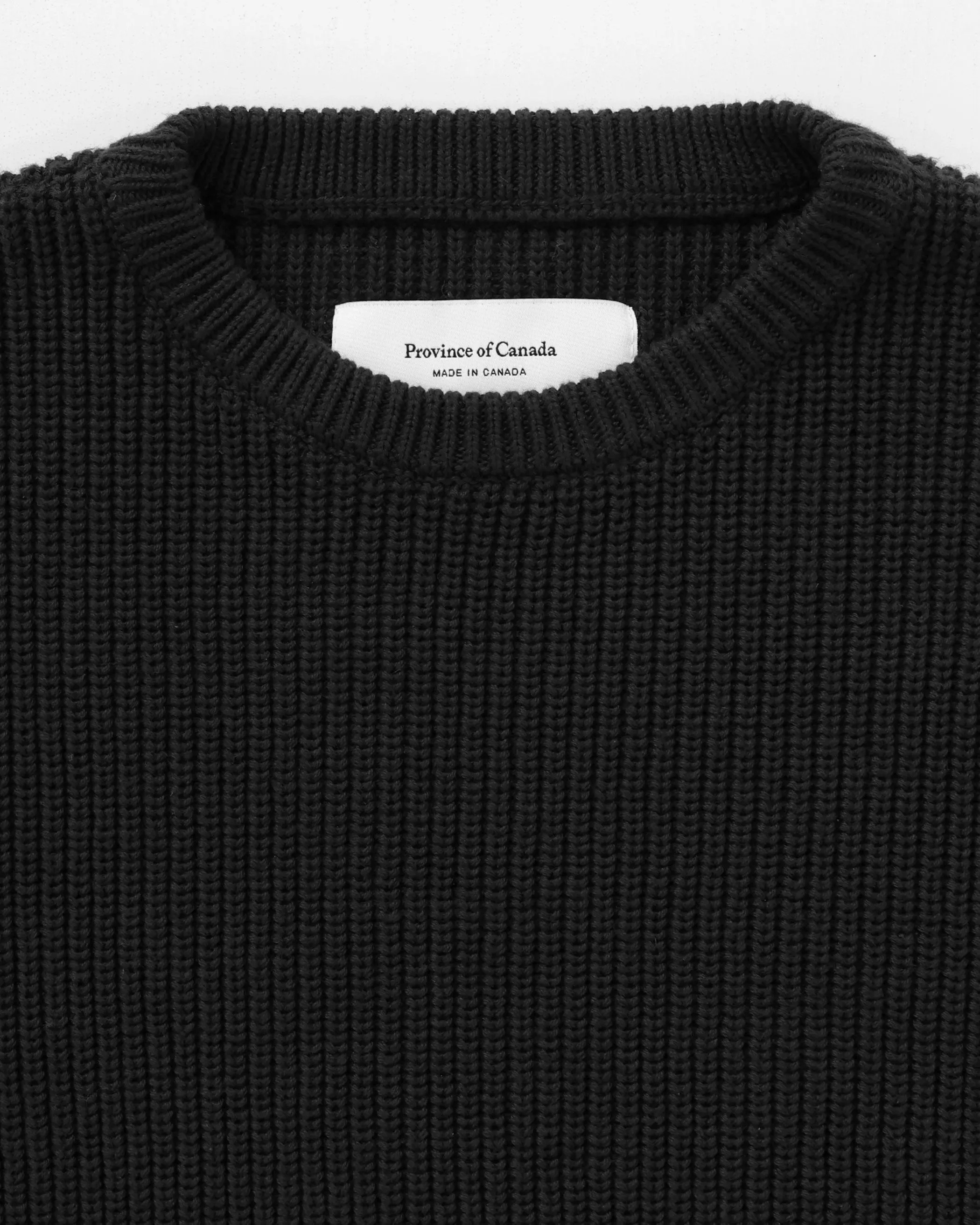 Cotton Knit Sweater Black - Unisex