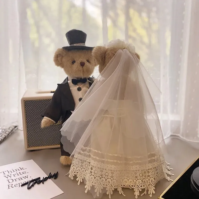 Cutest Wedding Teddy Bear Couple - Bride and Groom Teddies