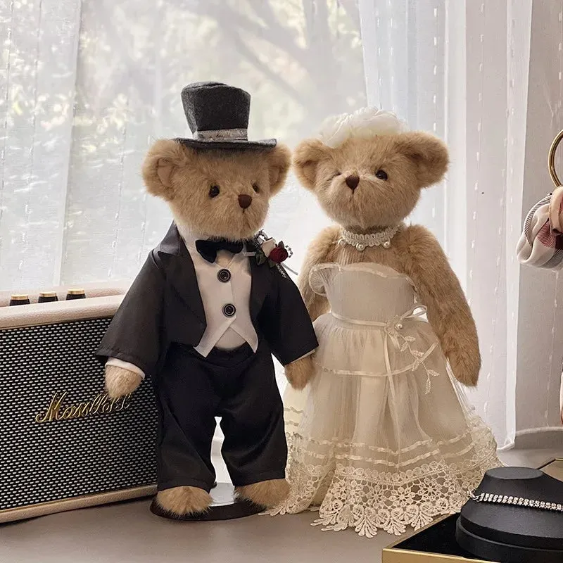 Cutest Wedding Teddy Bear Couple - Bride and Groom Teddies