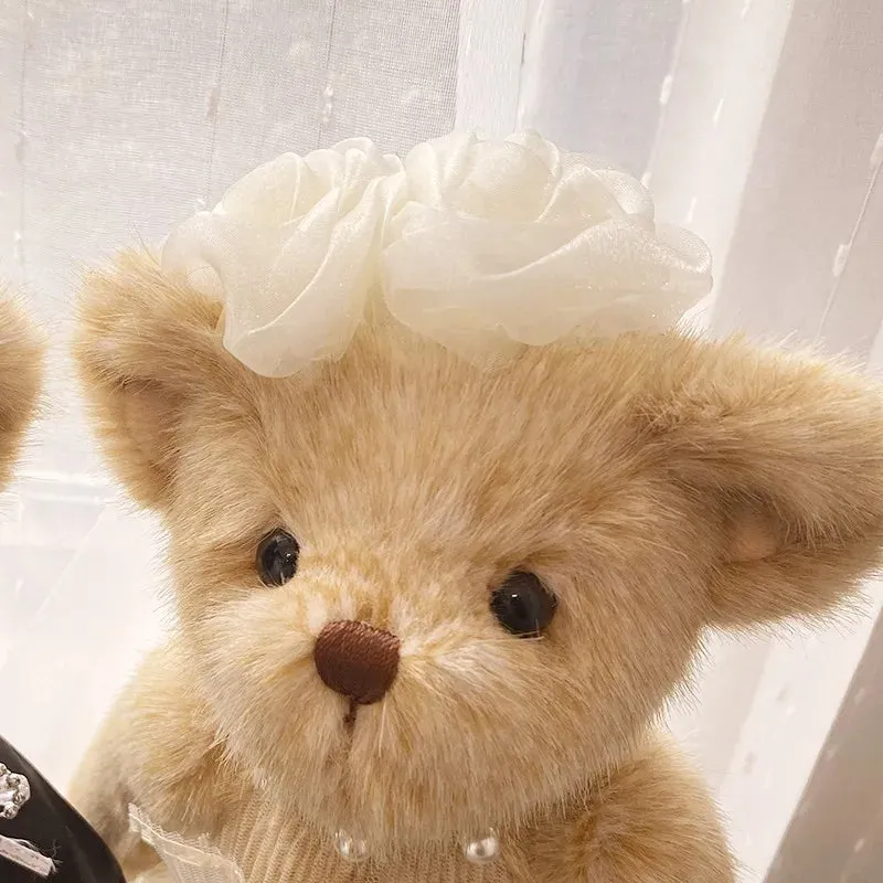 Cutest Wedding Teddy Bear Couple - Bride and Groom Teddies