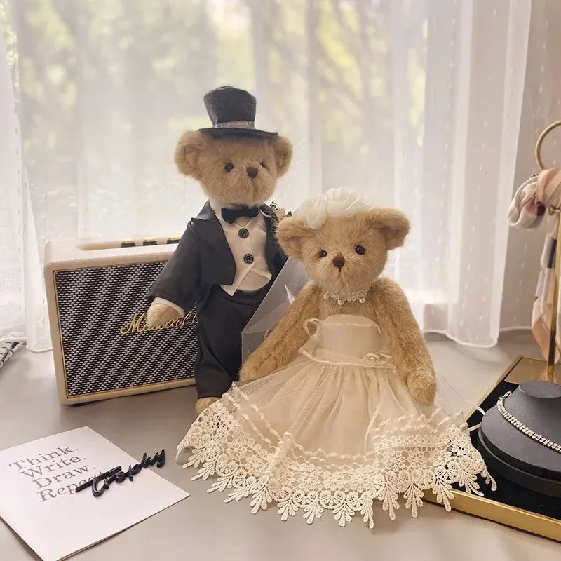 Cutest Wedding Teddy Bear Couple - Bride and Groom Teddies