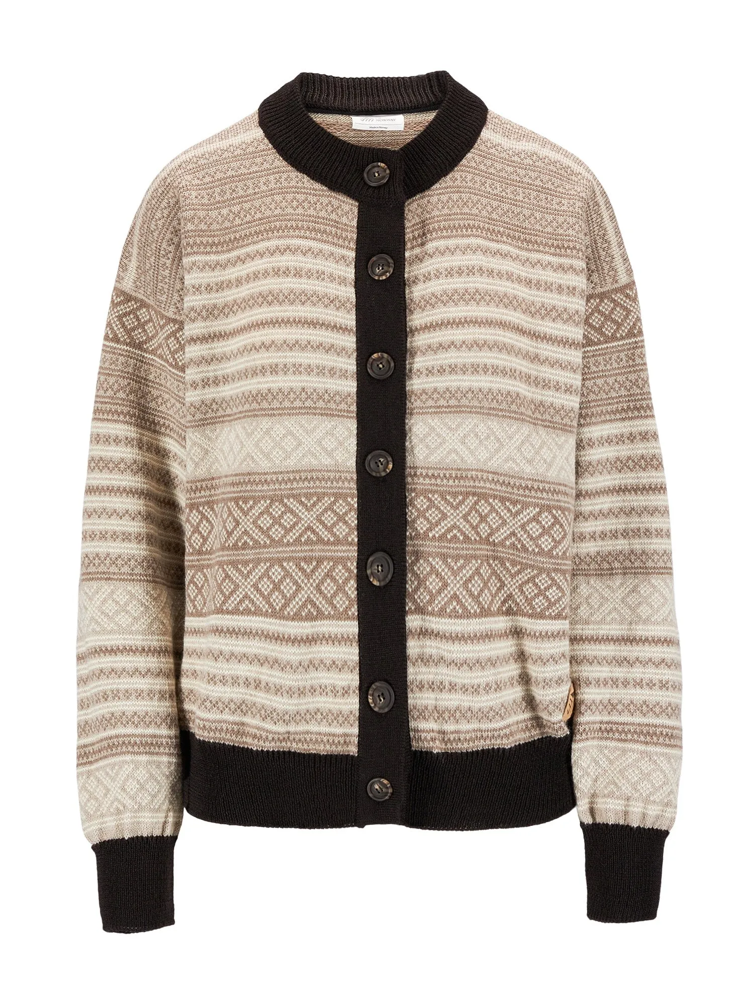 Dale of Norway | Skarpoy Cardigan | Women's | Sand/Mountainstone/Coffee