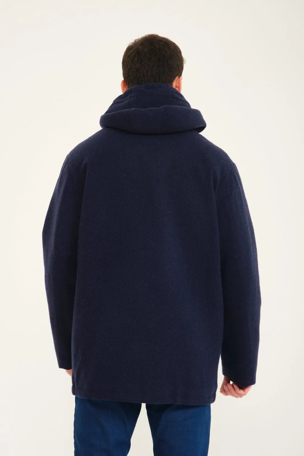 Dark Blue Cashmere Coat