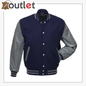 Dark Blue Varsity Jacket