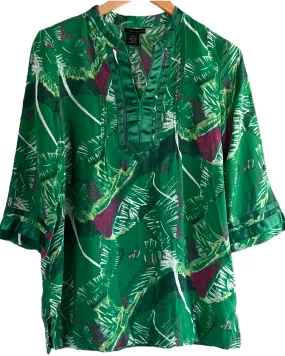 Dark Winter Tropical Print Tunic