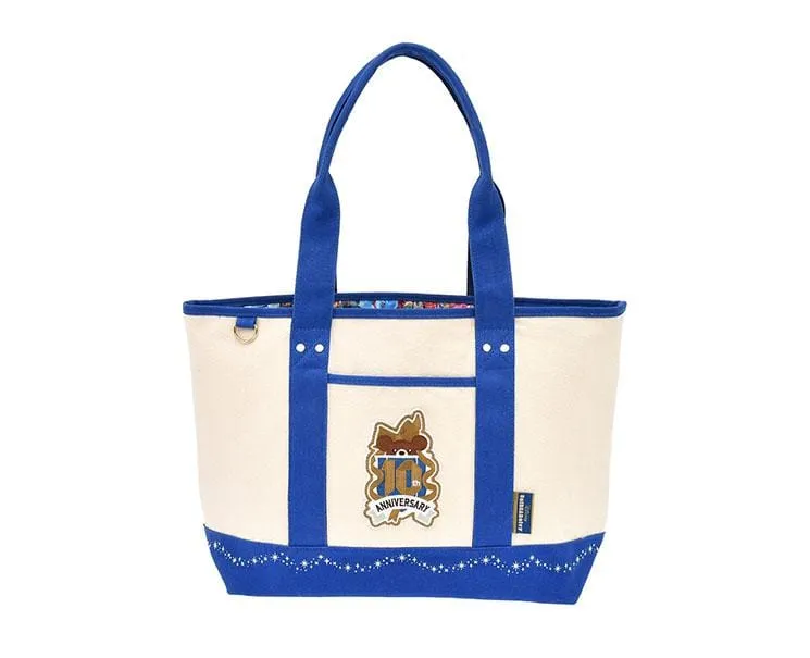 Disney Unibearsity 10Th Anniversary Blue Tote Bag