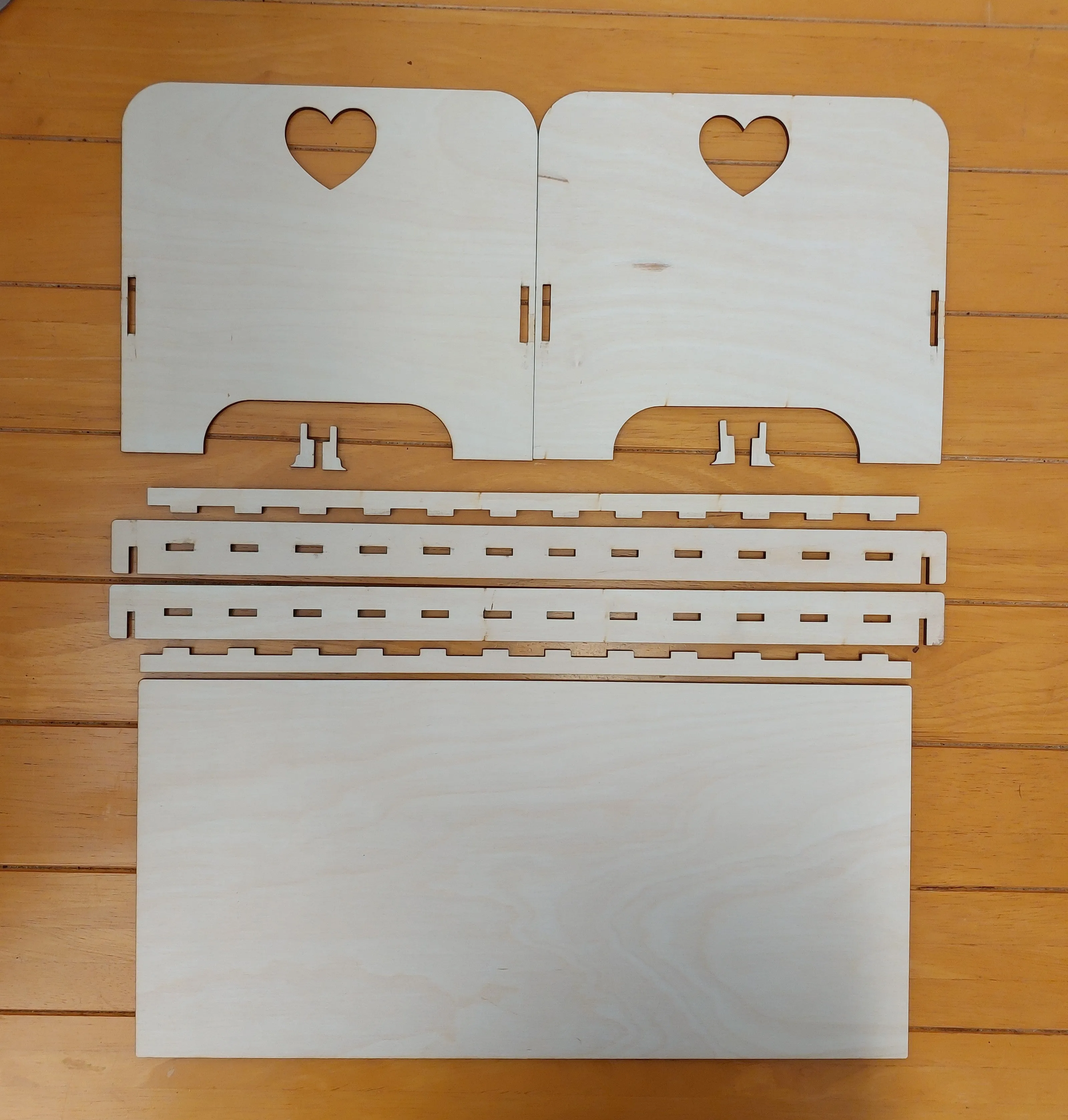 DIY Flat Pack Wooden Doll/Bear Bed - Laser Cut - 3 Design Options