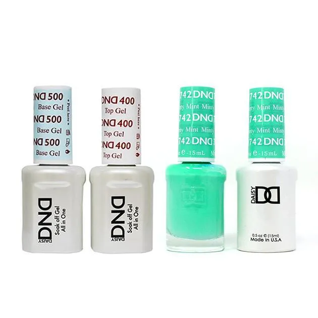 DND - Base, Top, Gel & Lacquer Combo - Minty Mint - #742