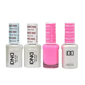 DND - Base, Top, Gel & Lacquer Combo - Pinky Watermelon - #645