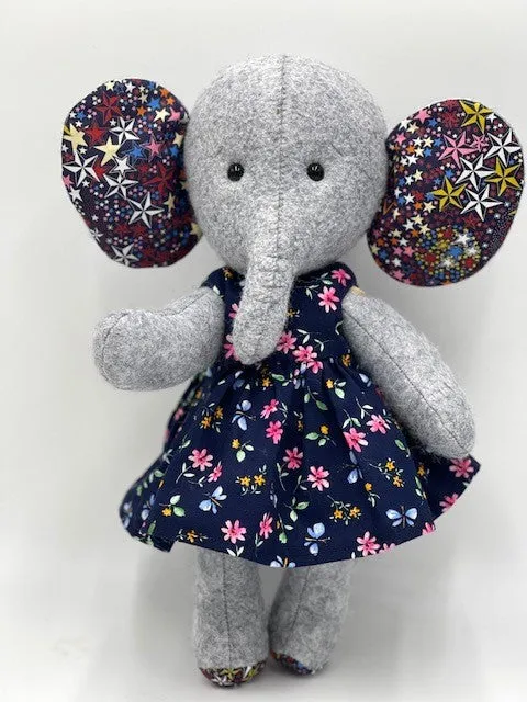 ***DOWNLOAD*** Harold Elephant Pattern and Instructions A4 - 30cm when made