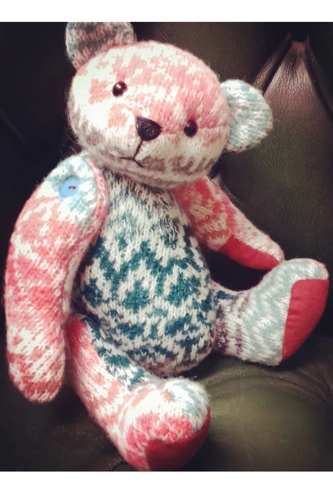 *DOWNLOAD* Making a Button Jointed Memory Bear A4 Pattern and Instructions - Pauly Bear - 29cm/11.4" when made