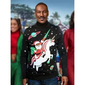 Eddie Murphy Christmas Unicorn Sweater