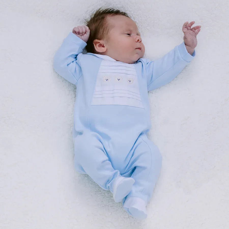 Emile et Rose - Baby Boys pale blue all in one, Freddie