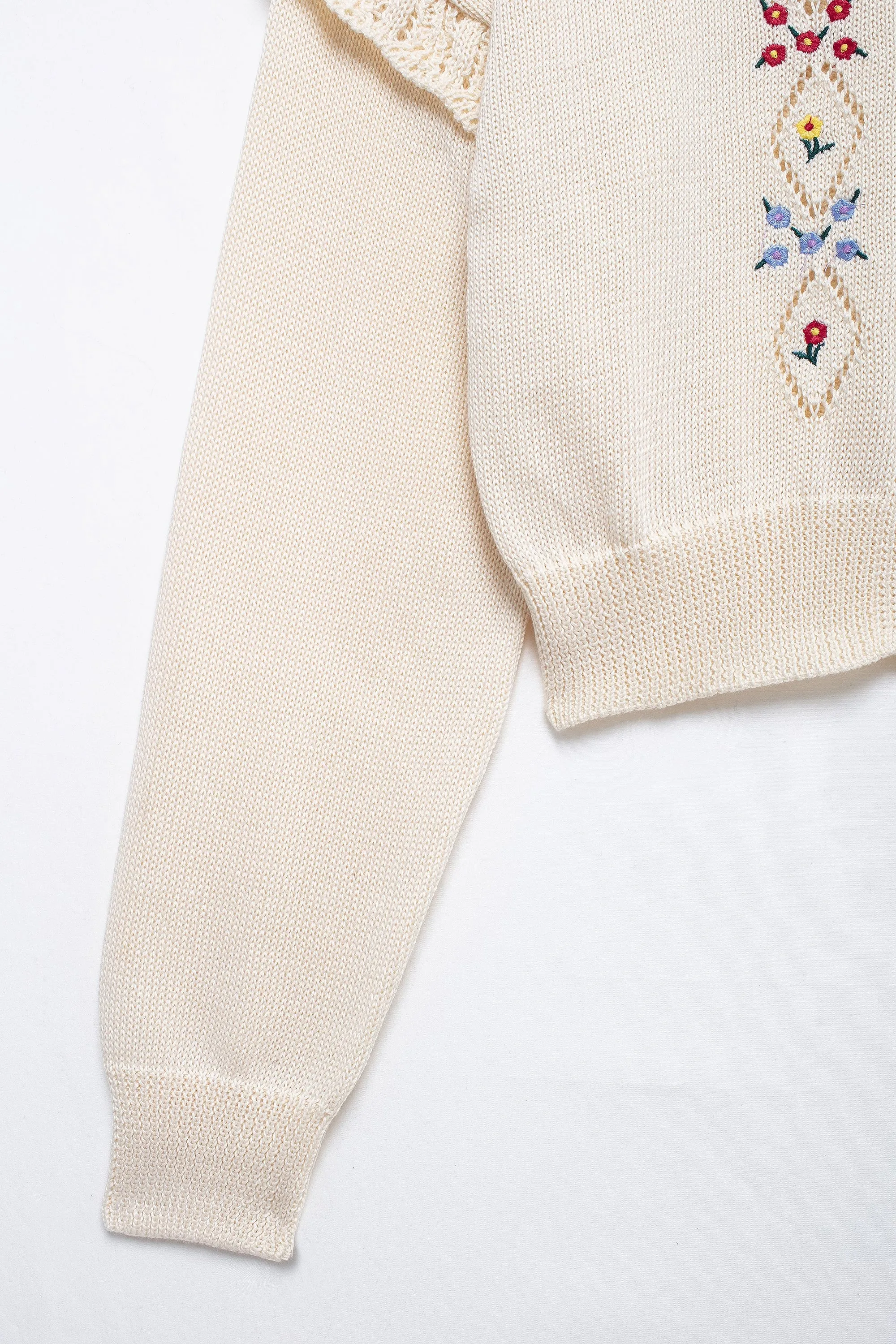 Evelyn Embroidered Knit Cardigan