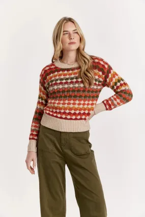 Fabienne Round Neck Multi Color Sweater