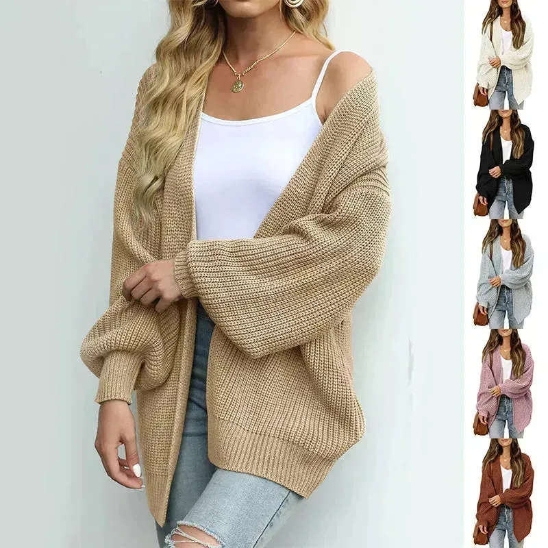 Fall fashioned jacket Knitted Cardigan sweater for women