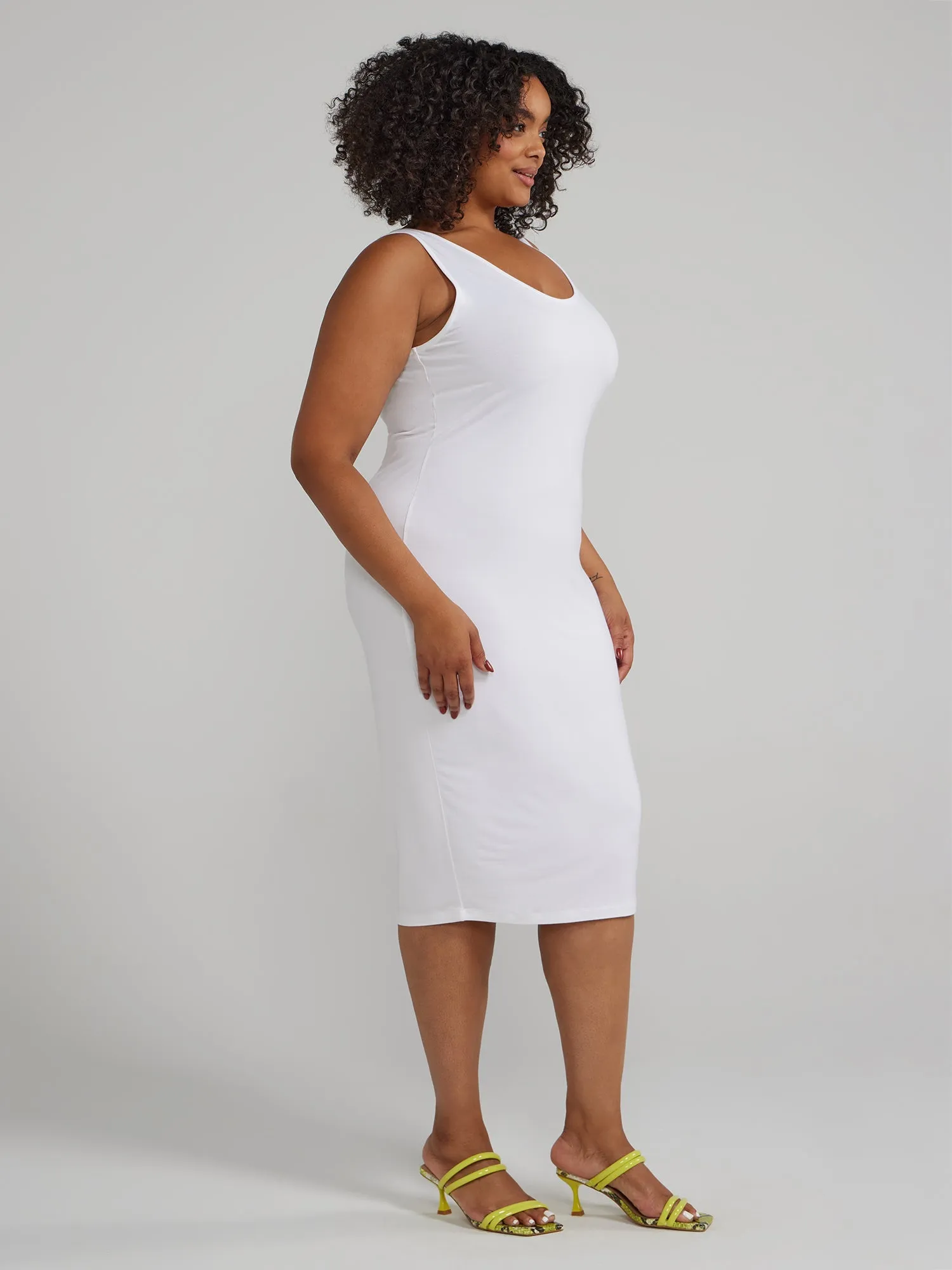 Fashion To Figure - FTF Signature Sleeveless Everyday Midi Dress