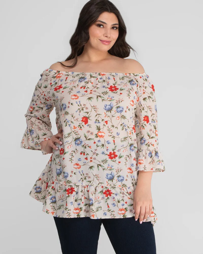 Felicity Casual Plus Size Tunic Top- Sale!