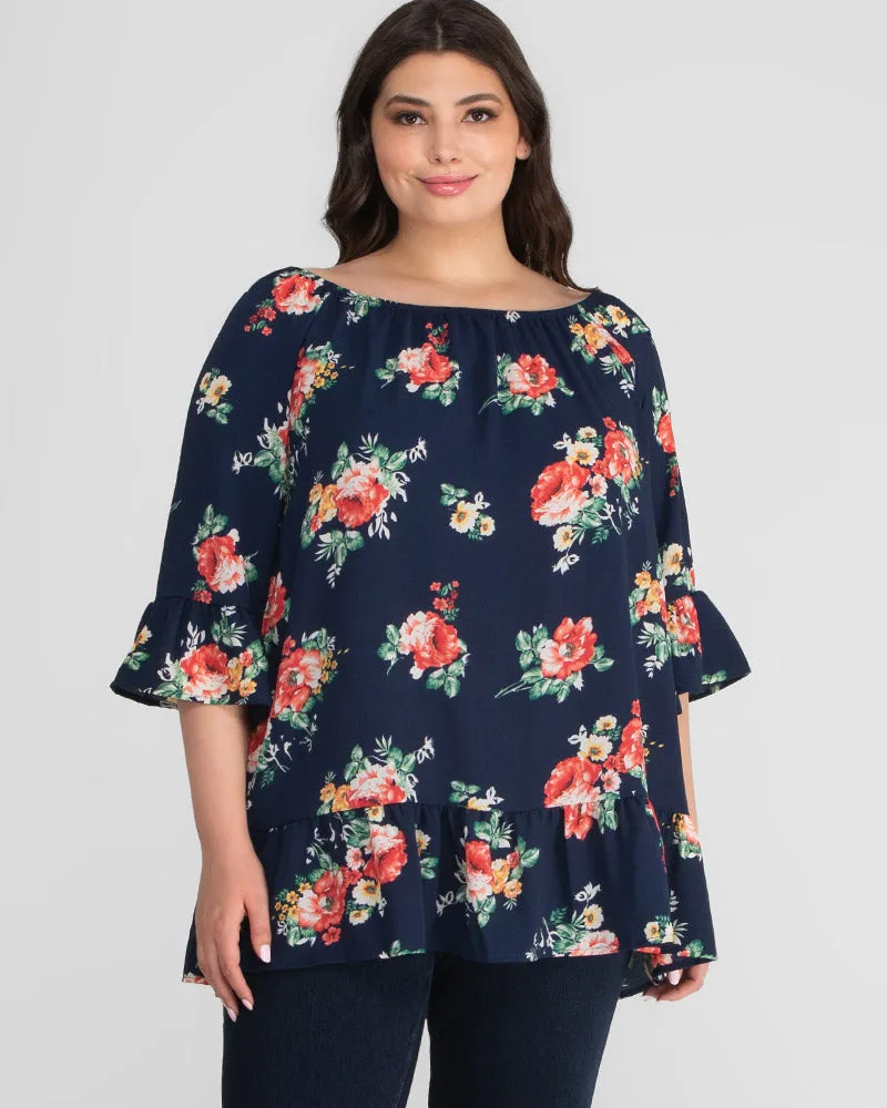 Felicity Casual Plus Size Tunic Top- Sale!